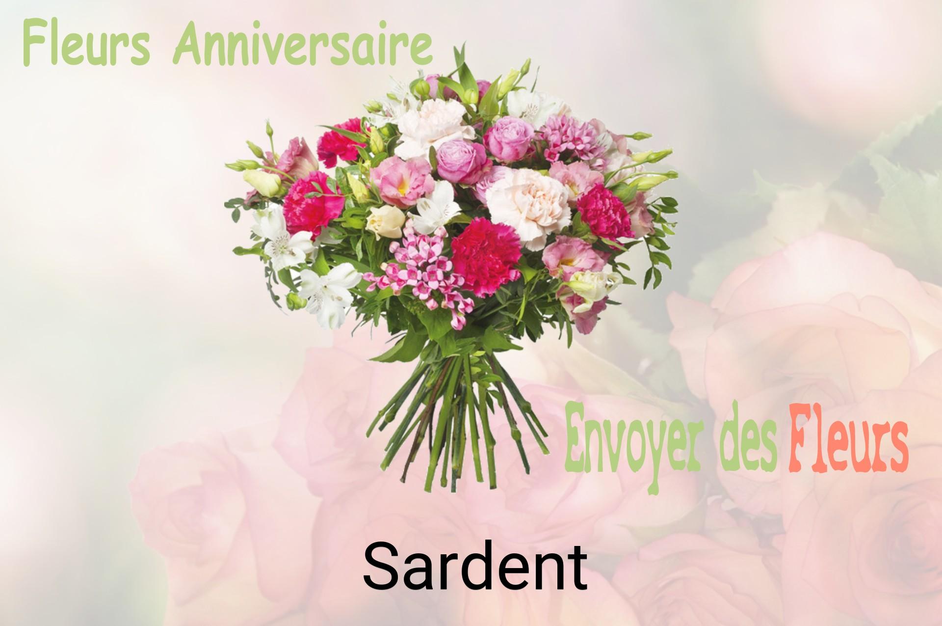 Bouquet de fleurs d’anniversaire livré à Sardent